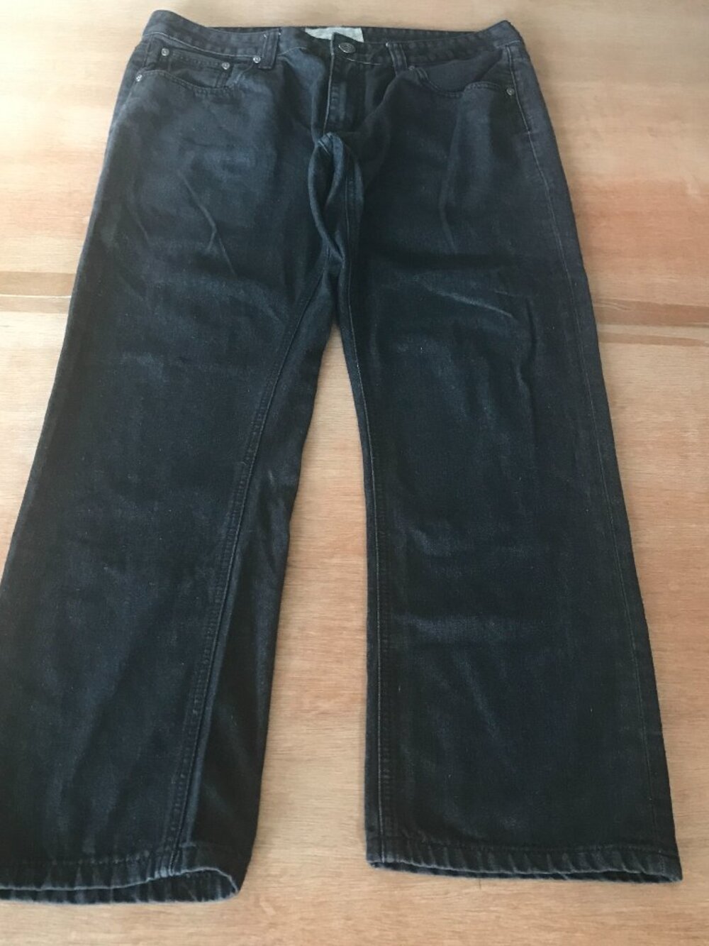 Ecko Unltd Straight Fit Jeans Men 36x28 Black Mid Rise Stretch Y2k Hip Hop 20277